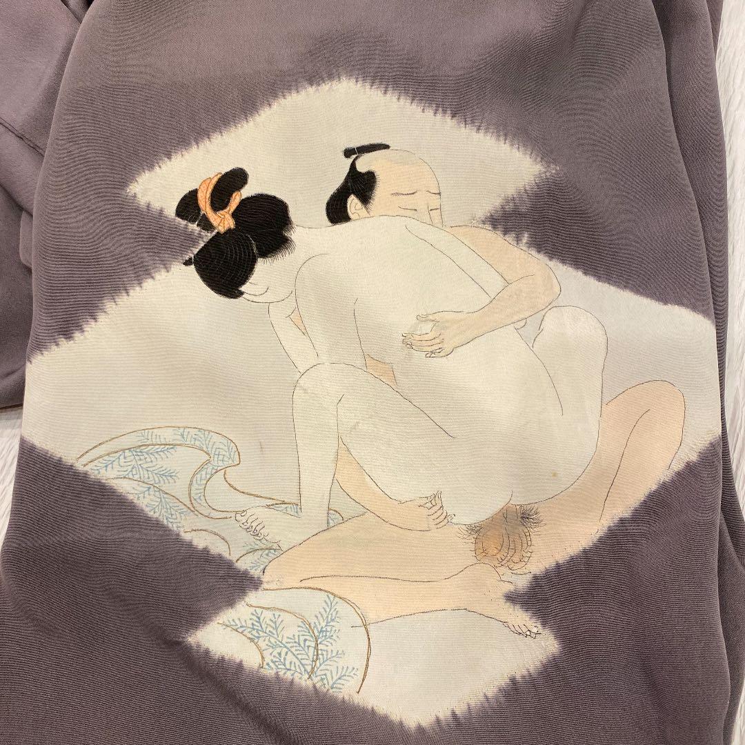 ビィンテージ男物春画長襦袢