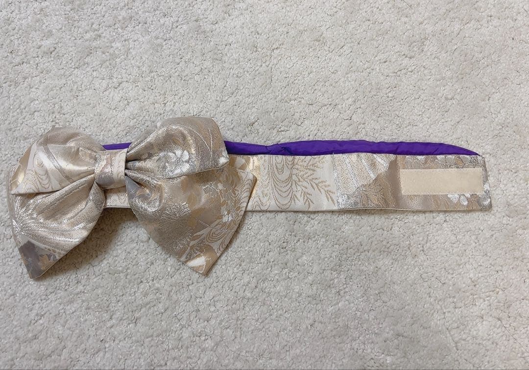 asknowasdewan 着物　S 見返り振袖長一檳榔子黒一