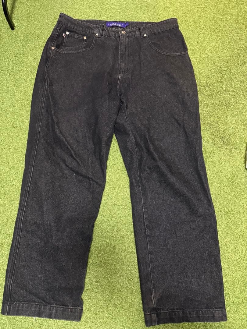 punkandyo バギーデニム ブラック 34インチ