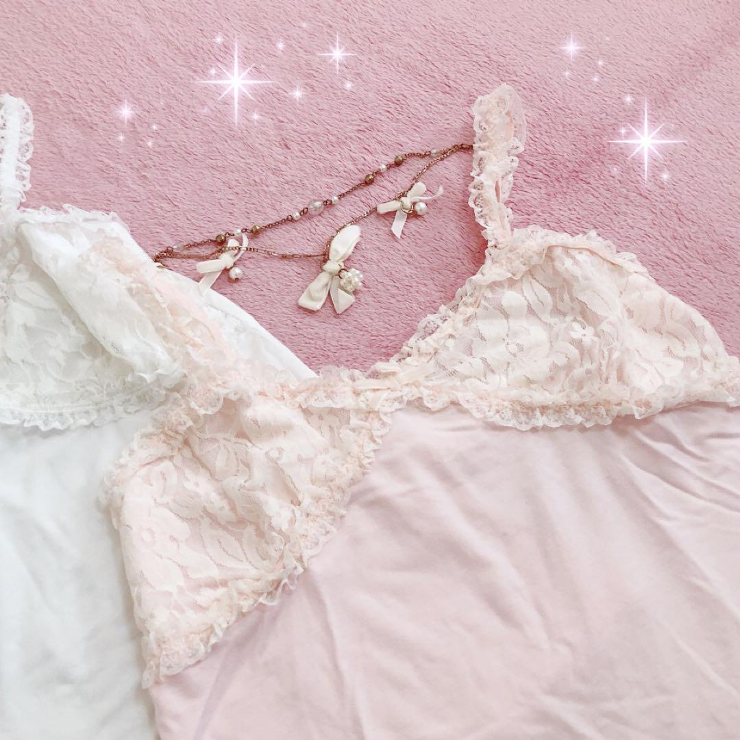 ☆LIZ LISAリズリサ☆チャーム付きインナーキャミソール2枚セット②☆新品