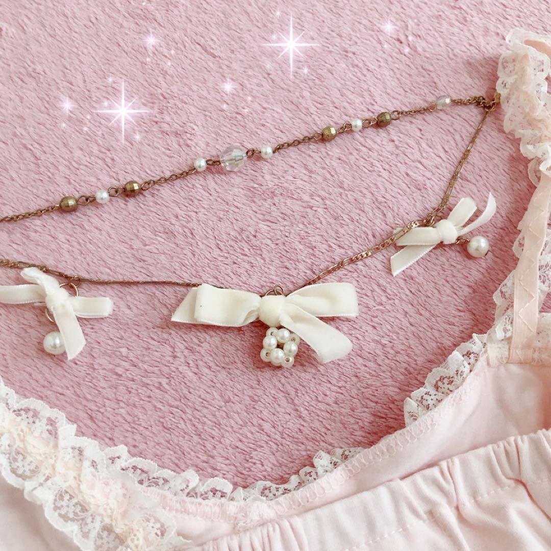 ☆LIZ LISAリズリサ☆チャーム付きインナーキャミソール2枚セット②☆新品