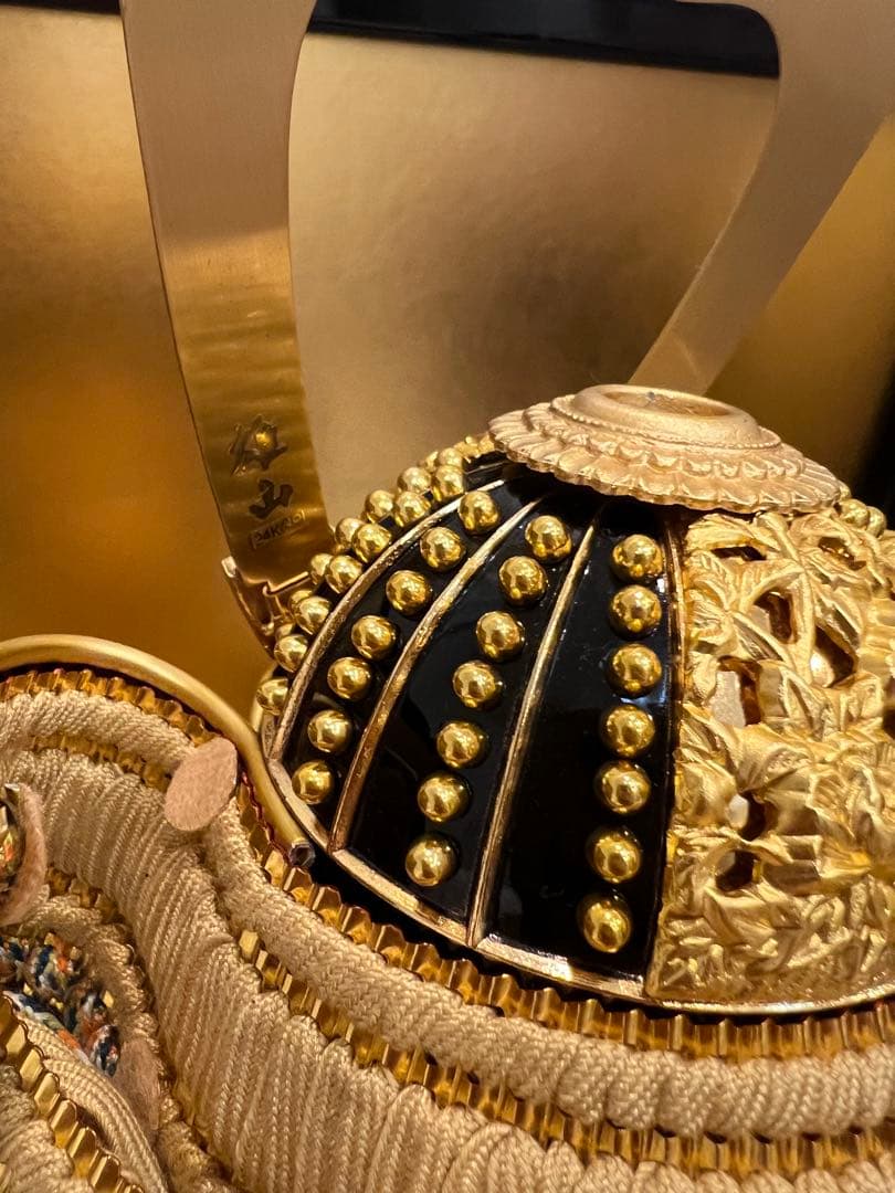 五月人形　兜　大鎧　鈴甲子雄山　平飾りセット　精巧品　男の子　祝い品　端午の節句