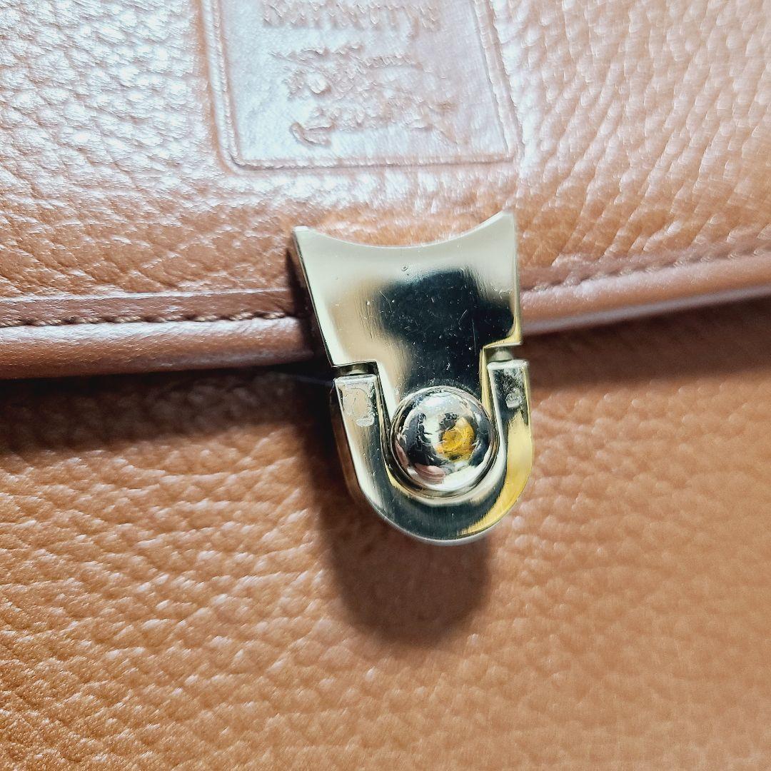 バーバリー ハンドバッグ フォーマルバッグ レザー ロゴ ゴールド金具 チェック