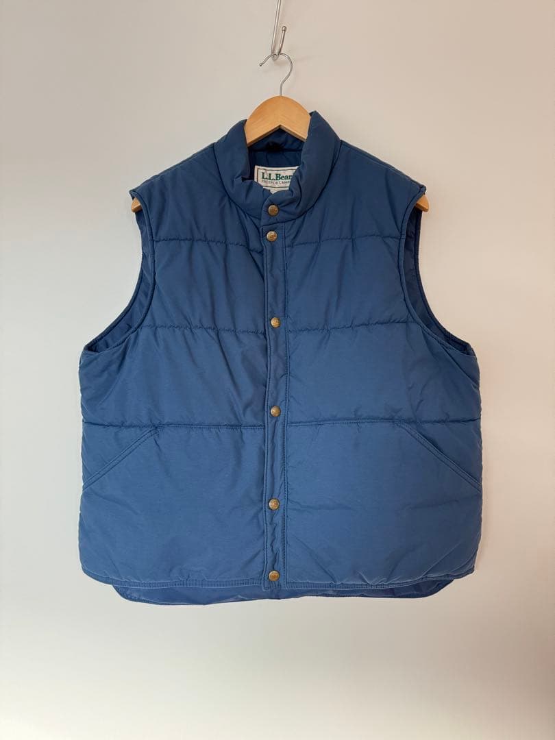【美品】80's エルエルビーン L.L.Bean 中綿ベスト L ネイビー
