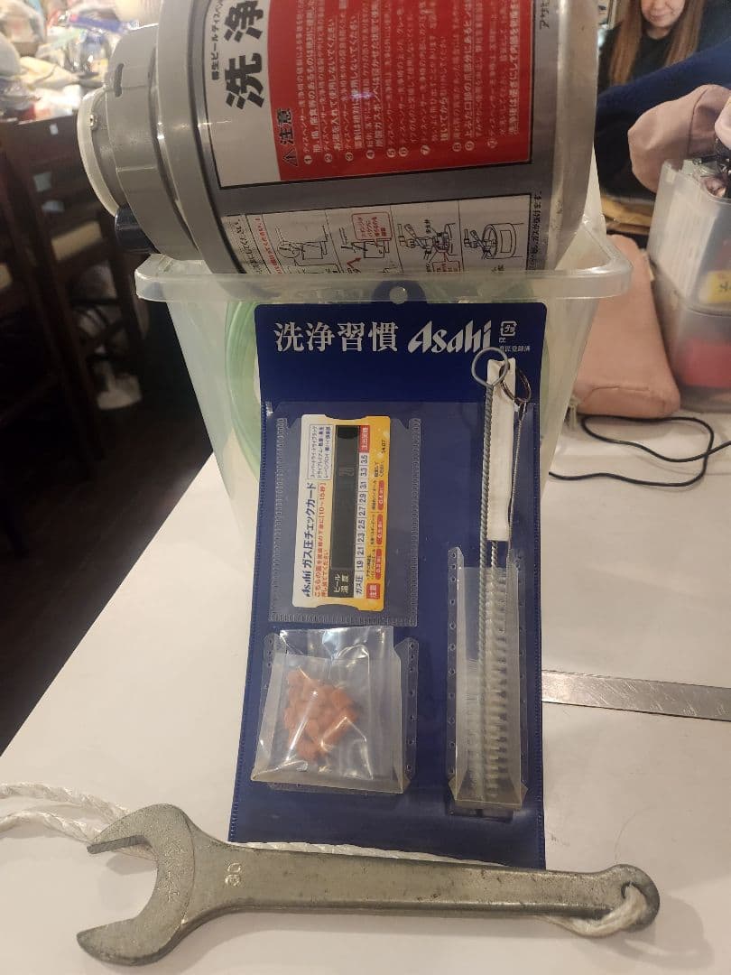 ニットクビールサーバーWコック レア木製コック付き 洗浄済み程度良好 フルセット