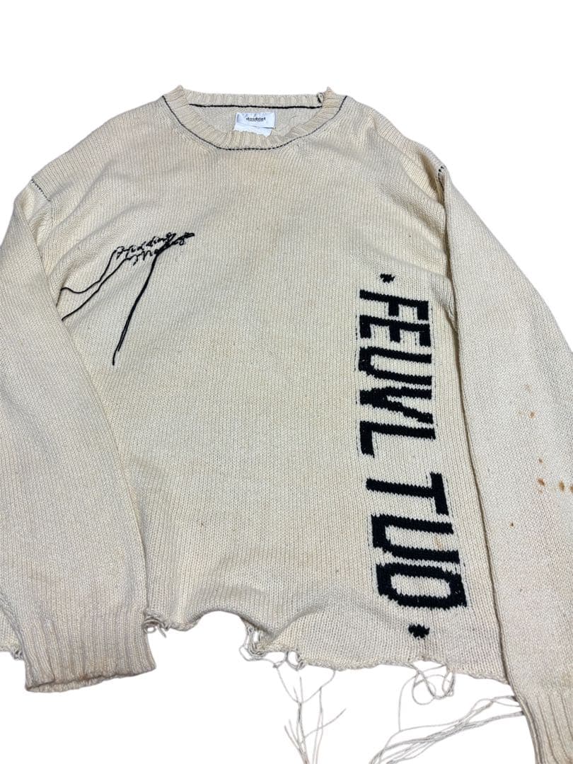 doublet hidden message knit/ダブレット/ニット