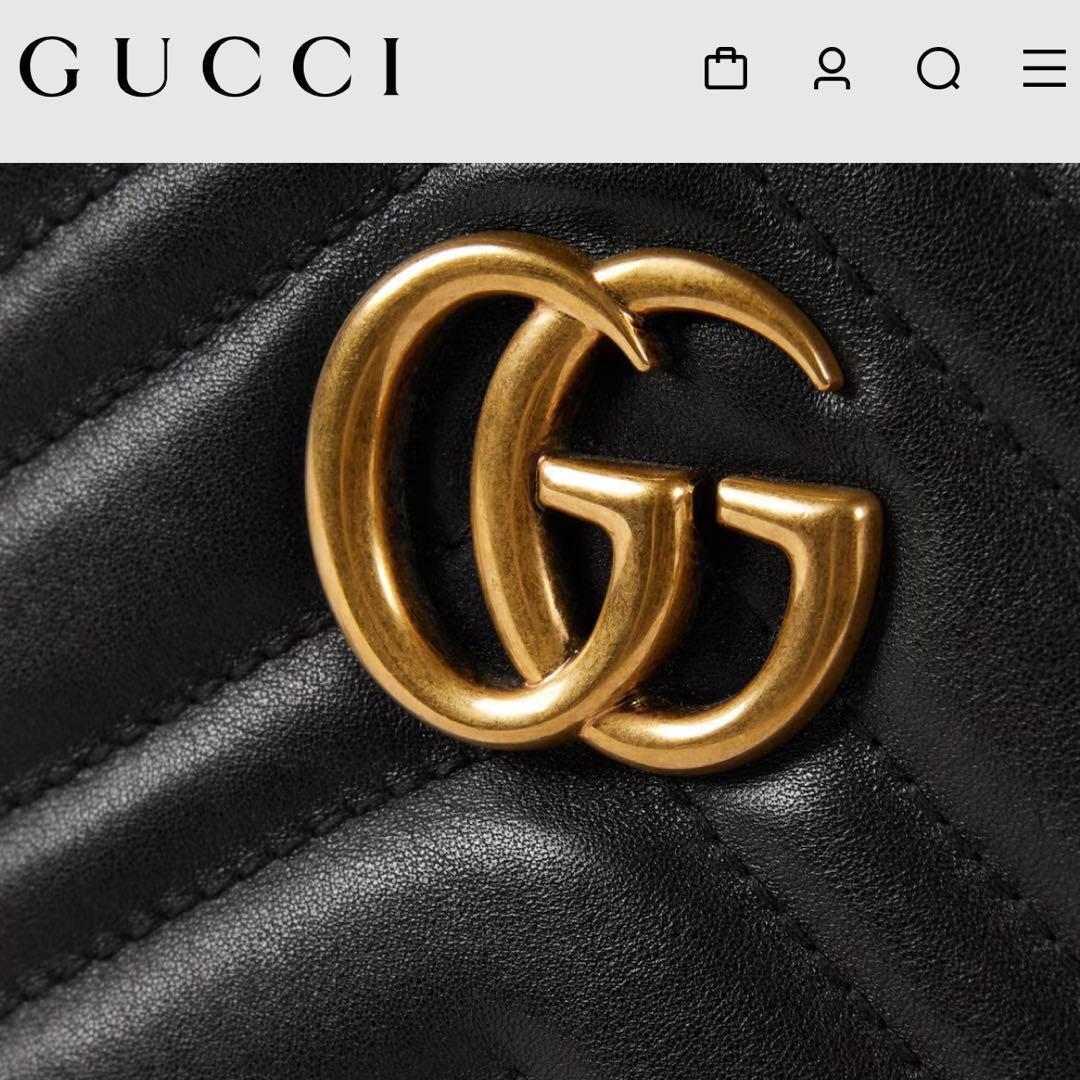 GUCCI青山店購入　GGマーモント　スモールカメラバッグ　ショルダーバッグ