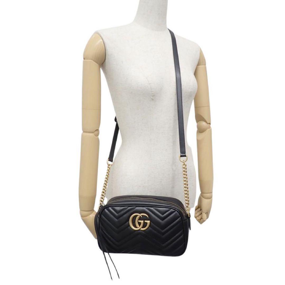 GUCCI青山店購入　GGマーモント　スモールカメラバッグ　ショルダーバッグ