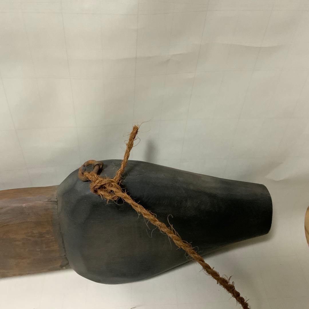 きせる　木製看板　アンティーク　パイプ　タバコ