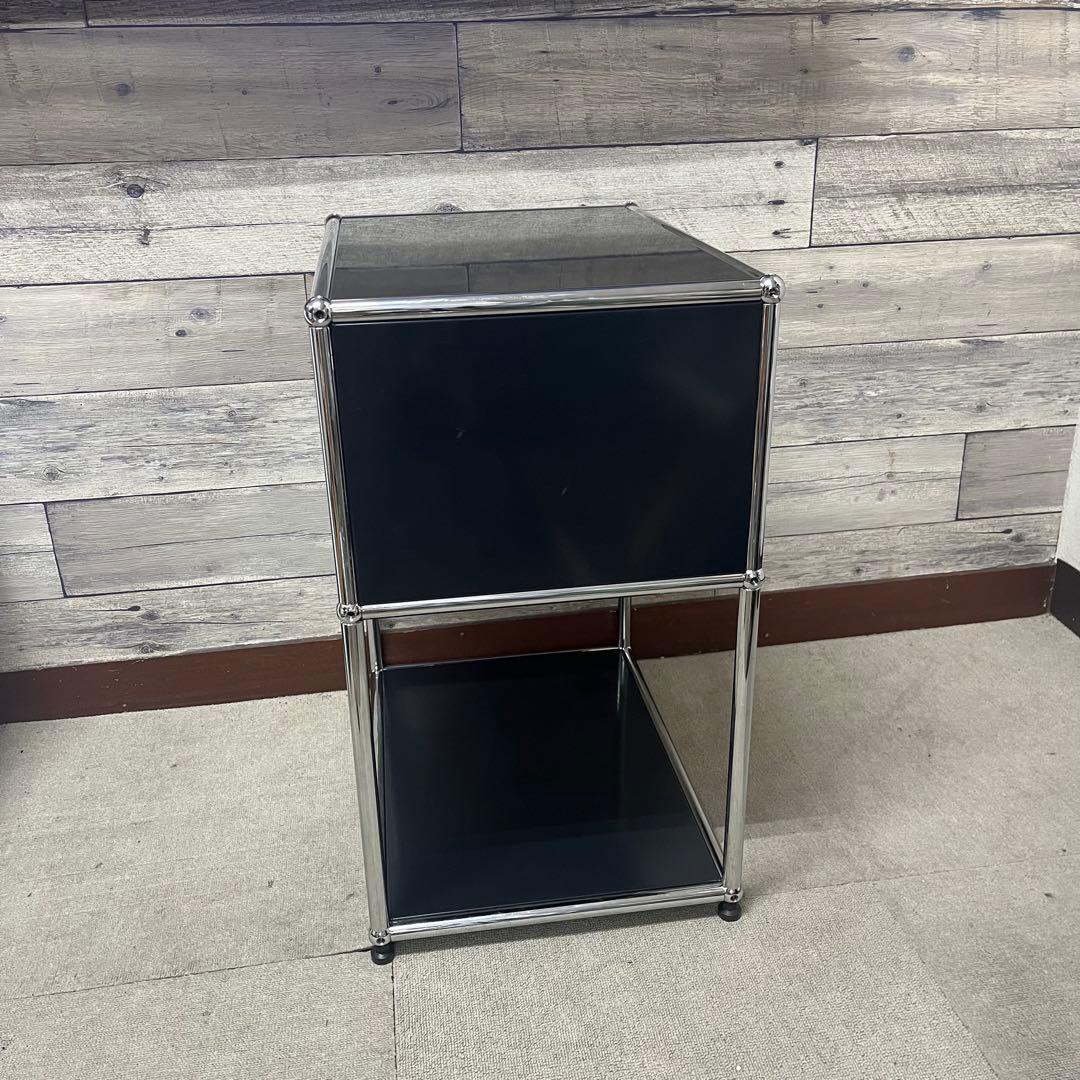 USM Haller １列２段サイドボード 色：黒