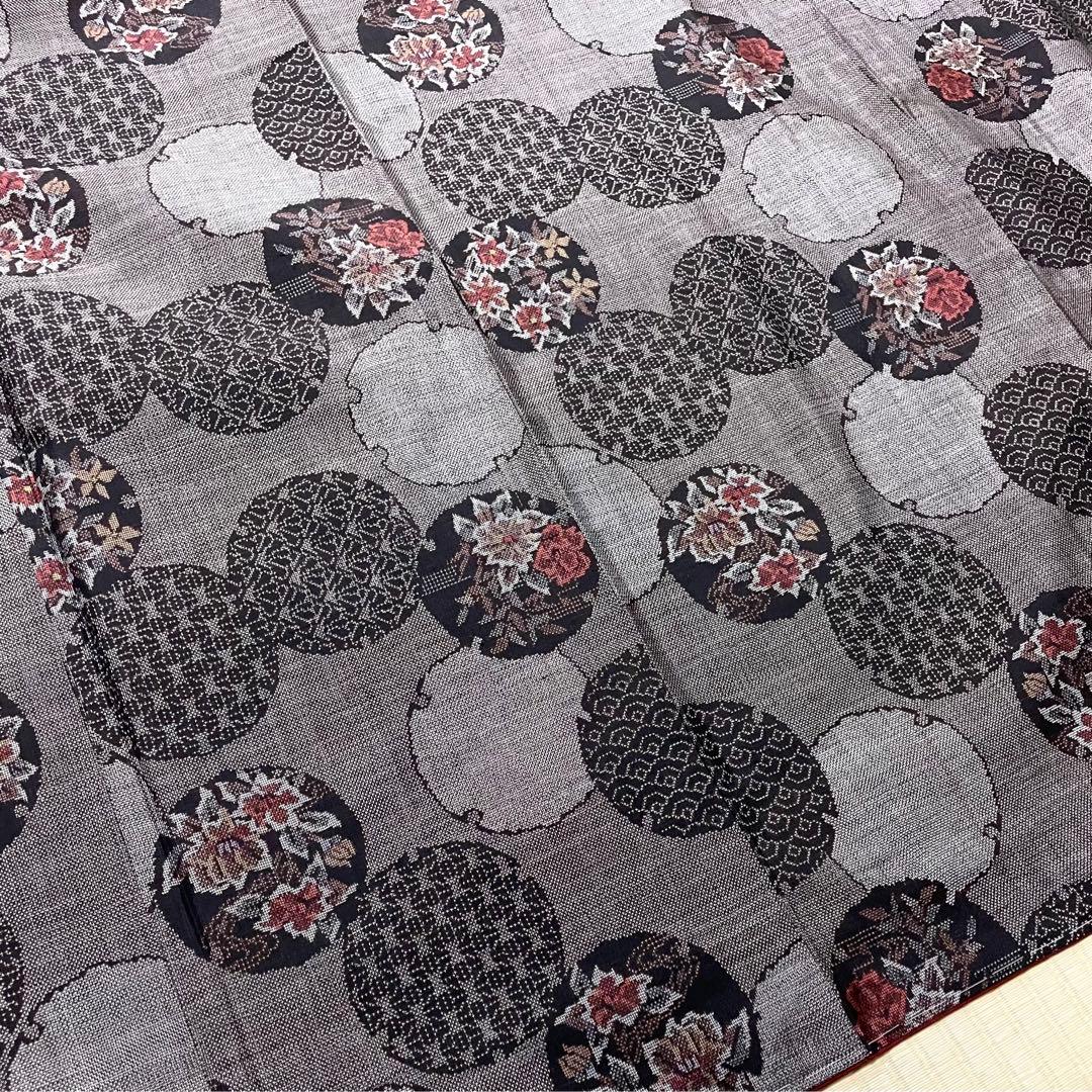 大島紬 泥染 カタス式 9マルキ 雪輪