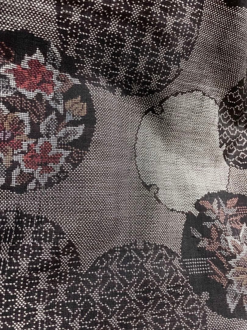 大島紬 泥染 カタス式 9マルキ 雪輪