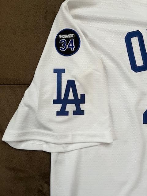 大谷翔平2025WSホームReplicaジャージ♯34&WS2025パッチ付　M