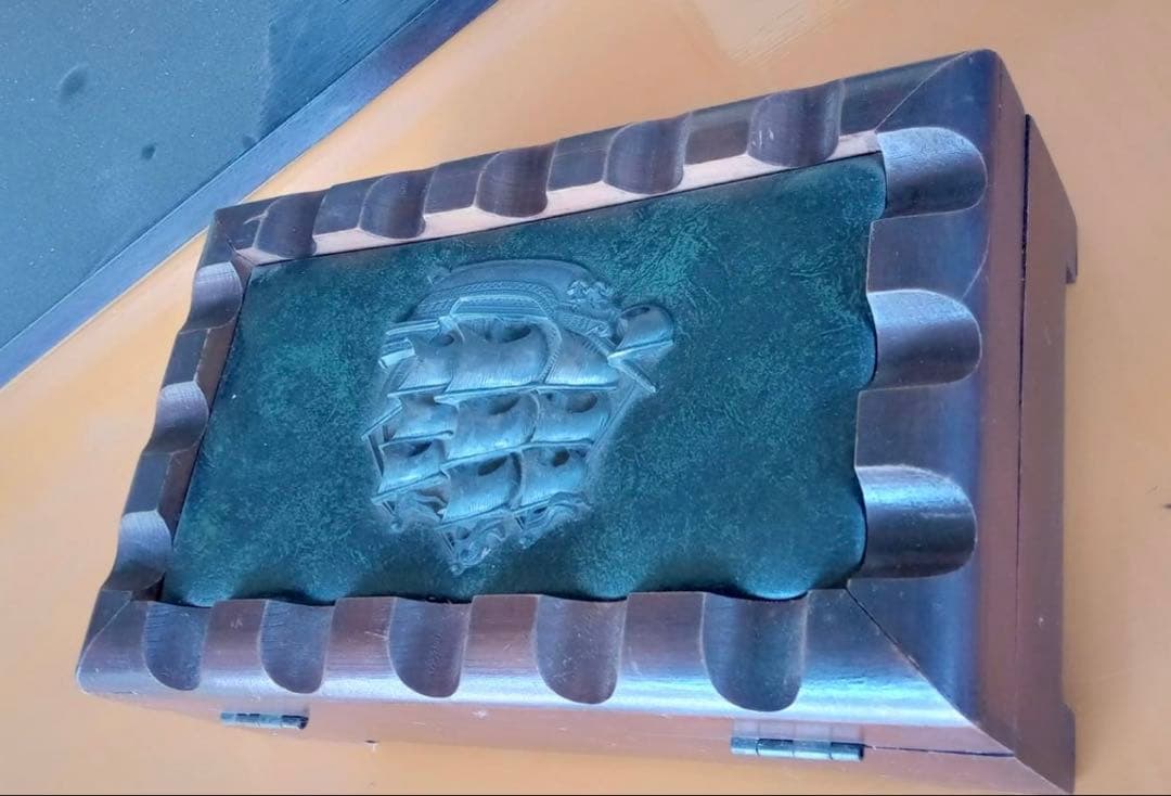 ミキモトパールアイランド ジュエリーボックス アンティークボックス 木箱