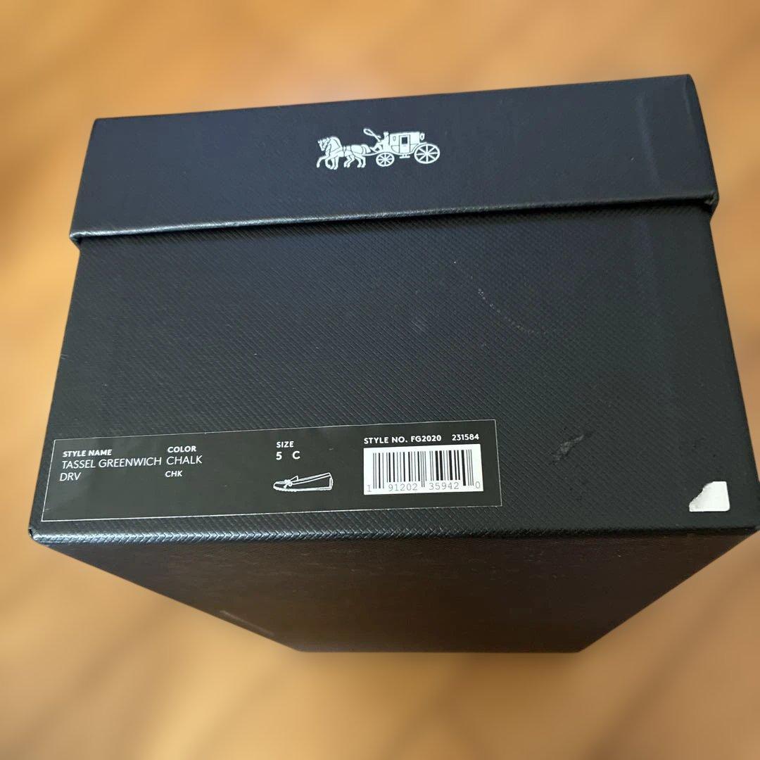 COACH ブラック ローファー TASSE GREENWICH 5 C