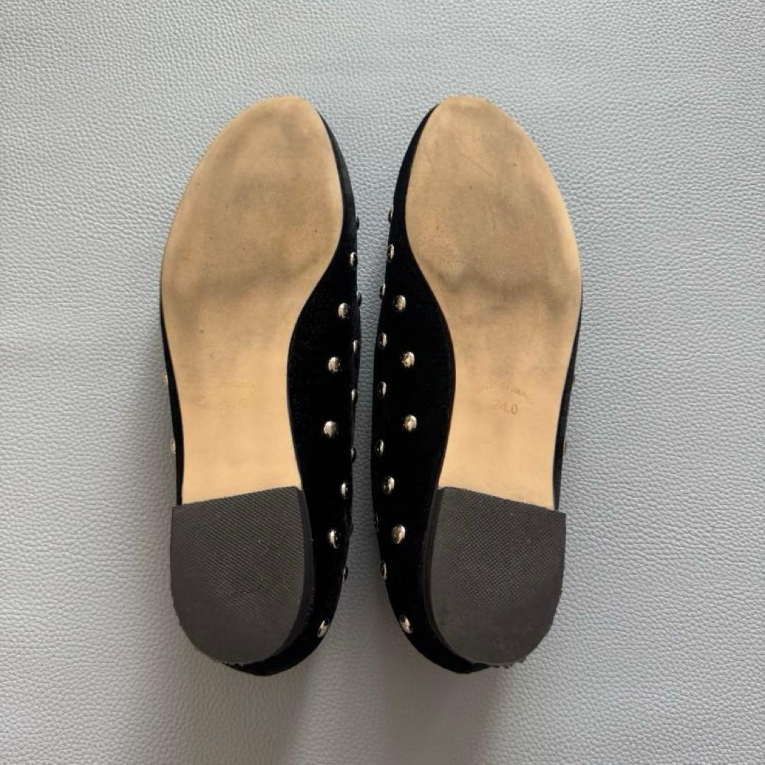 【限定SALE】OHGA オーガ スタッズパンプス ブラック 24cm 箱付き