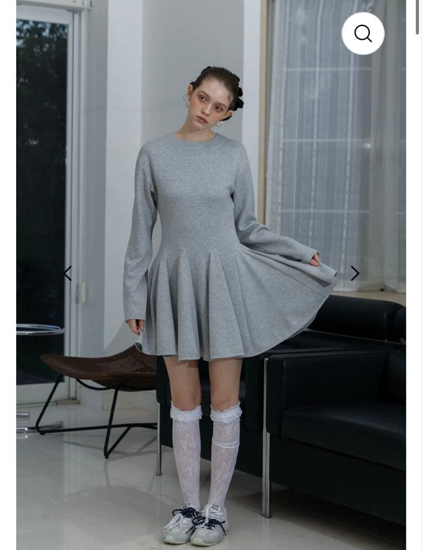 【THE TOE】Poros Flare Onepiece ブラック　Sサイズ