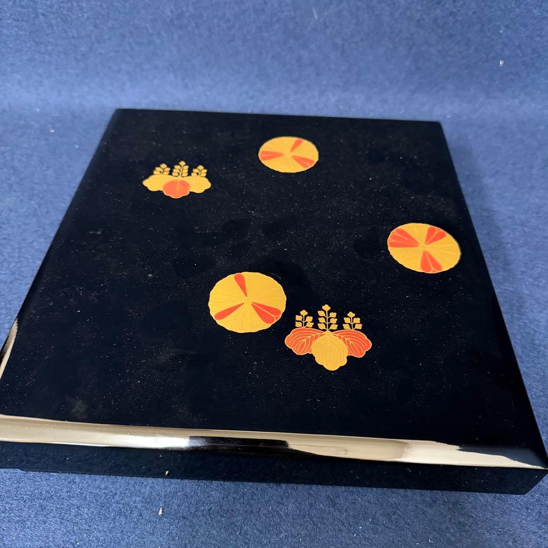 硯箱 平安 象彦 蒔絵 象嵌 硯 水滴 書道具 未使用 長期保管品