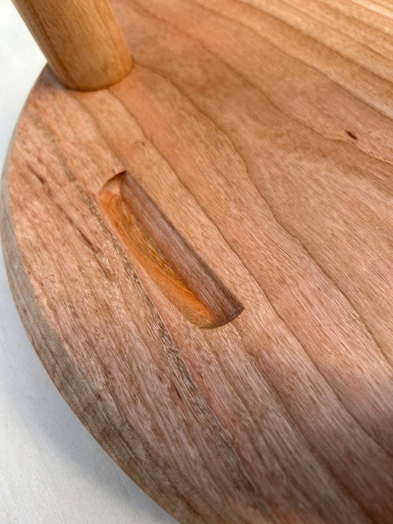 [要コメント] ブラックチェリー　無垢材カウンター　(椅子のみ) 新品未使用