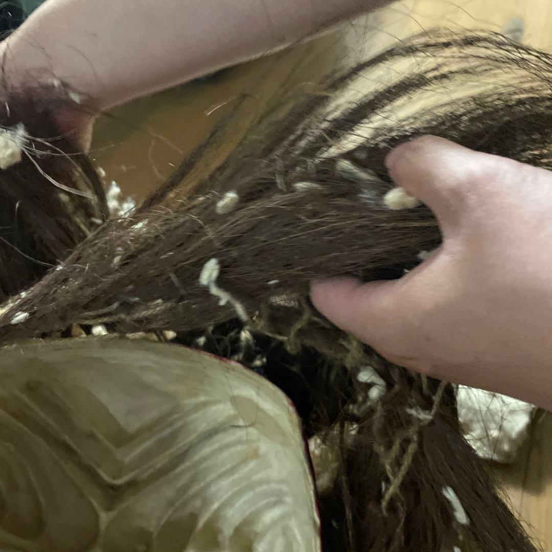 なまはげ？　鬼の面　赤鬼　昭和　張子