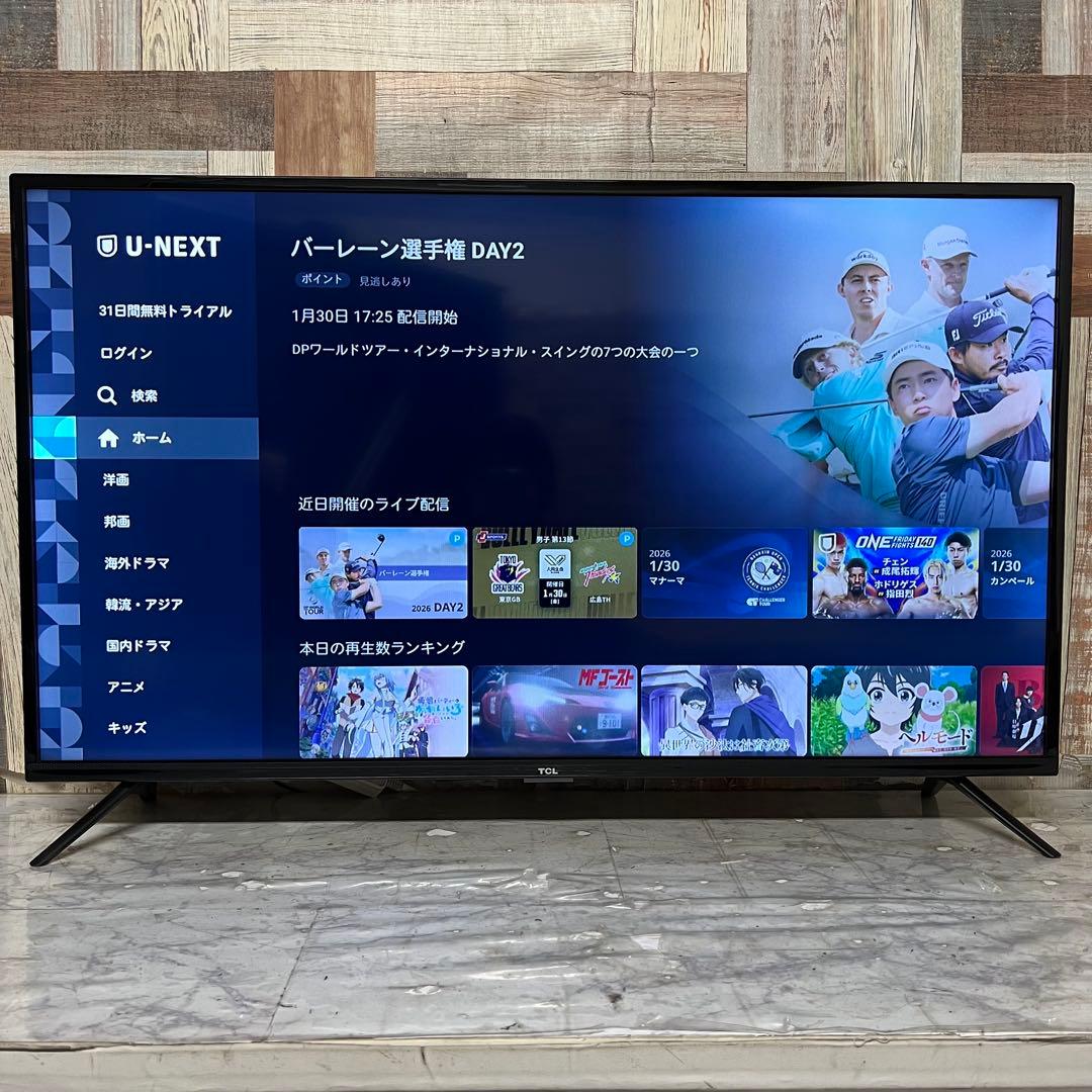 即日受渡❣️全国送料込TCL40型液晶テレビ スマートテレビネット動画アプリ搭載