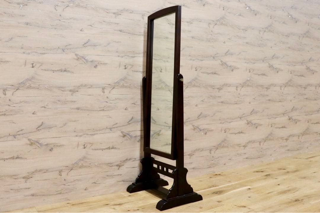 GMHK520○松本民芸家具 姿見 スタンドミラー 全身鏡 ミズメザクラ 民藝