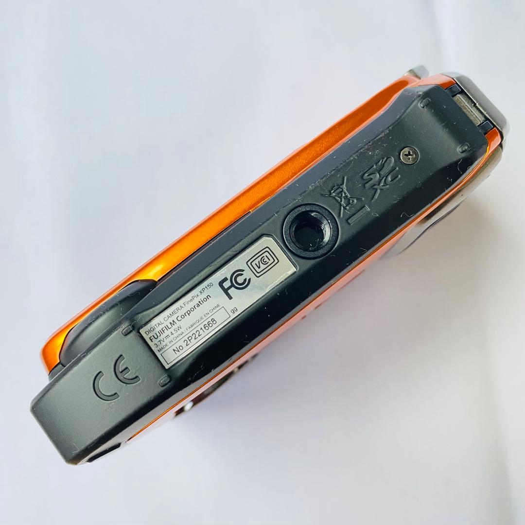 富士フイルム FinePix XP150 オレンジ デジカメ 中古 動作確認済み