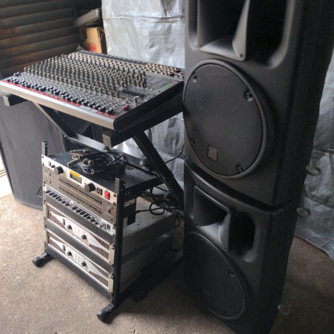 お手ごろ価格☆本格PA機材フルセット【無料配送地域有り】