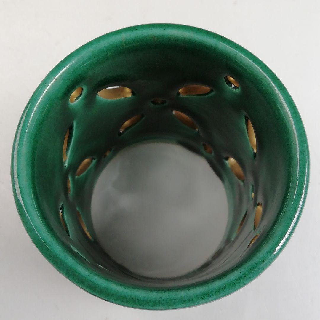 Ｔ８９５　蓋置　『七宝透　蓋置』『加賀瑞山 造』　共箱　茶道具