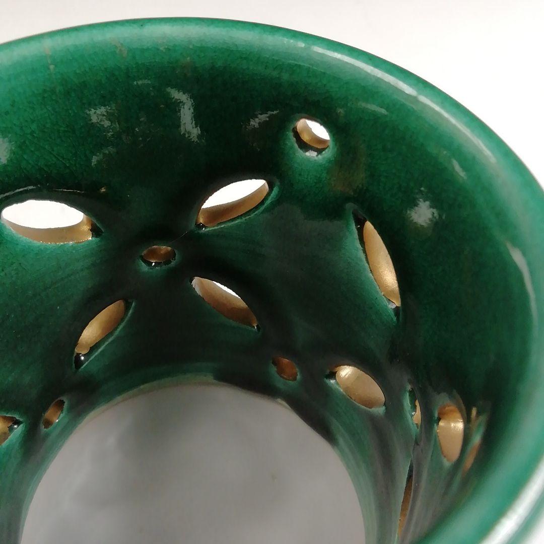 Ｔ８９５　蓋置　『七宝透　蓋置』『加賀瑞山 造』　共箱　茶道具