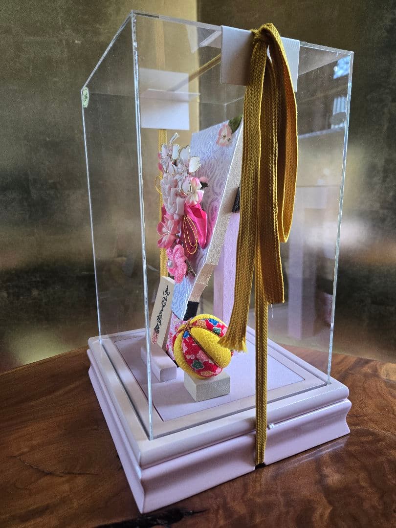 【展示品限り】正月飾り　羽子板　ケース飾り　※閉店セール　H6