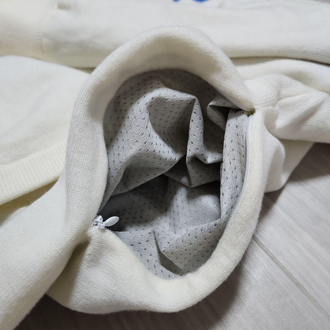 PEARLY GATES☆2023ストレッチ防風保温ボーダーツインニット1M白