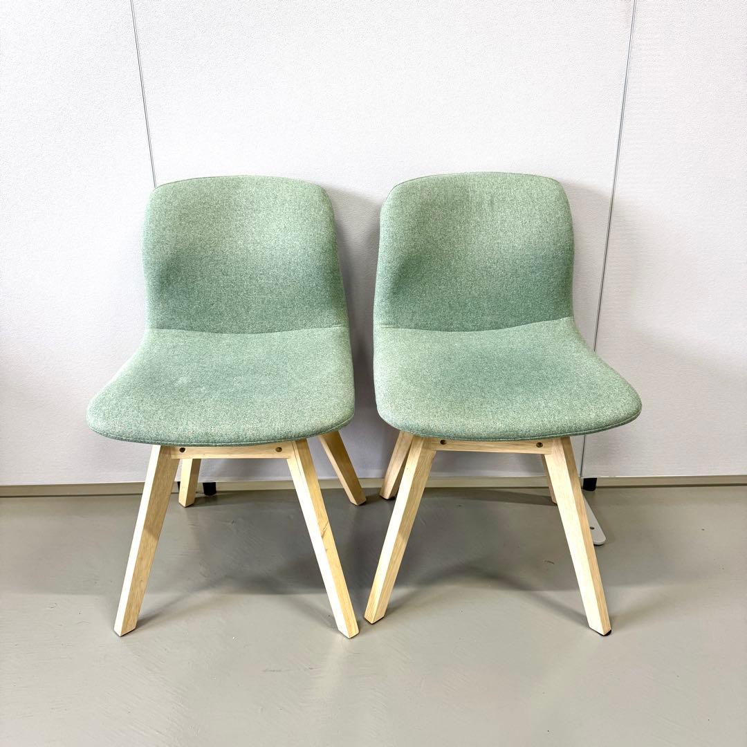 【美品/送料込み】NITORIニトリ サンデー 回転式ダイニングチェア グリーン