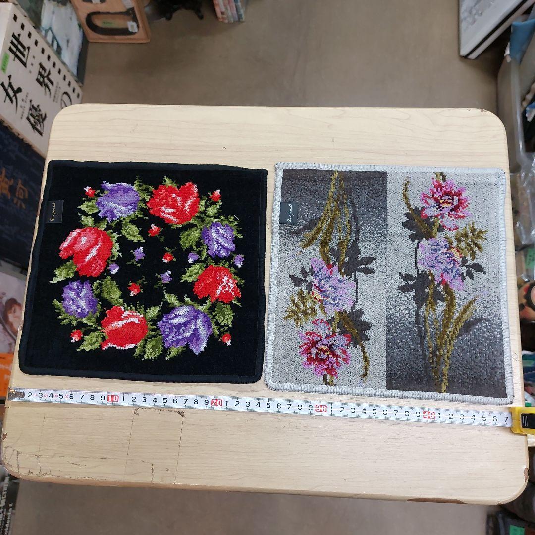 アーンジョー ハンカチ 花柄 10枚 未使用 長期保管品 多少の傷 汚れあり