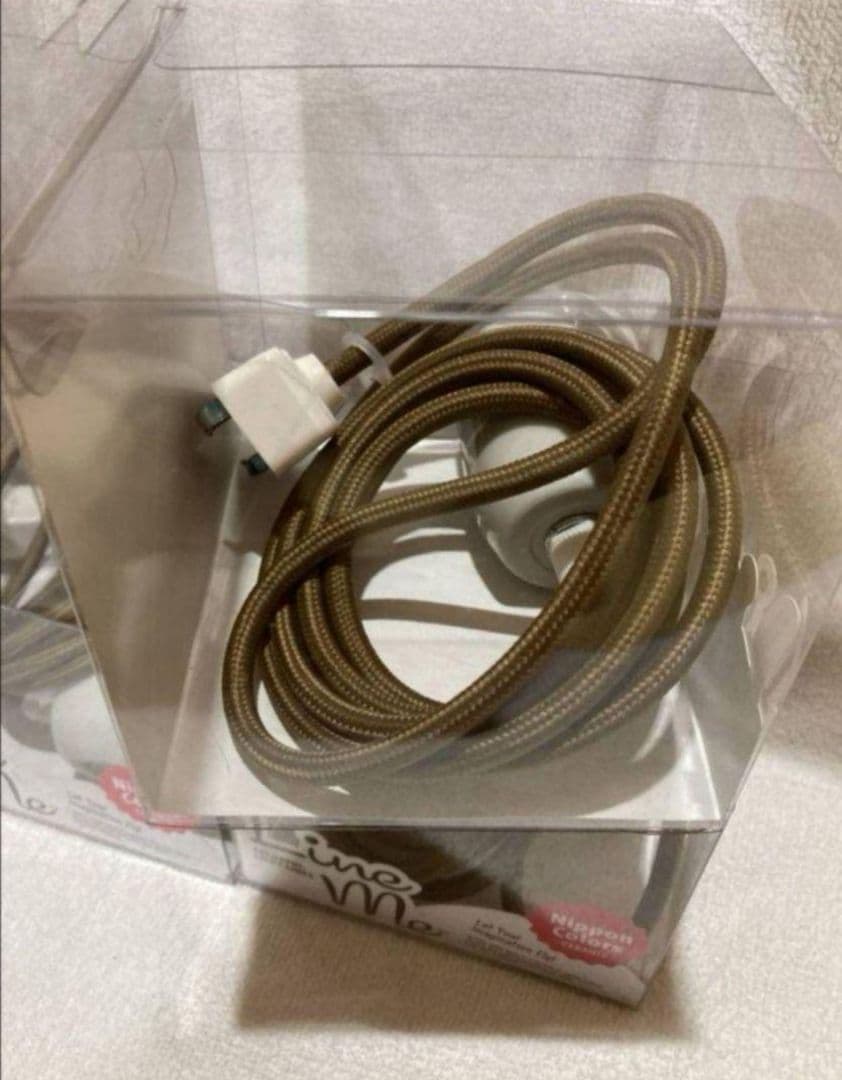 ソニーLED電球スピーカー＋LineMeセラミックコード　黄／唐茶◆複数台あり