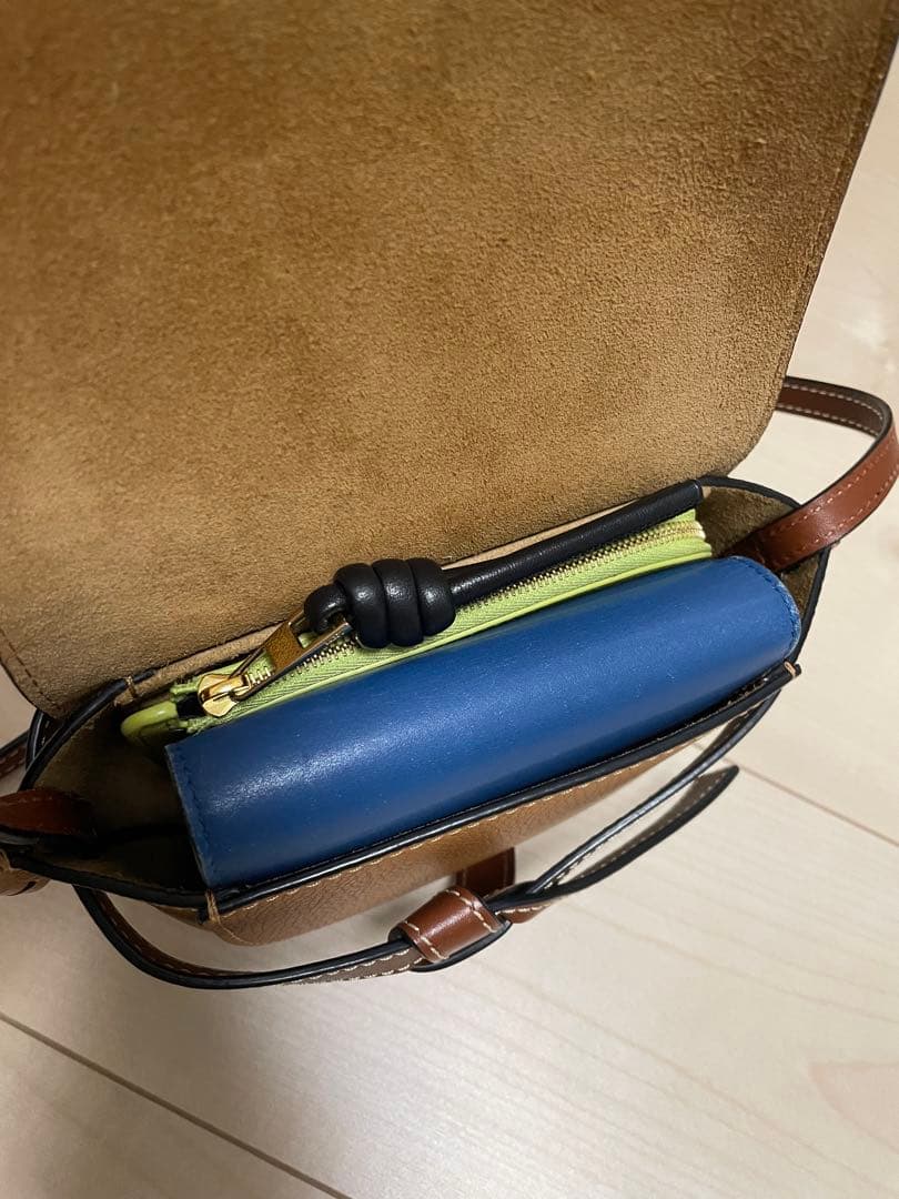ロエベ　LOEWE ゲート　ミニ　ショルダーバッグ　ブラウン　保存袋つき