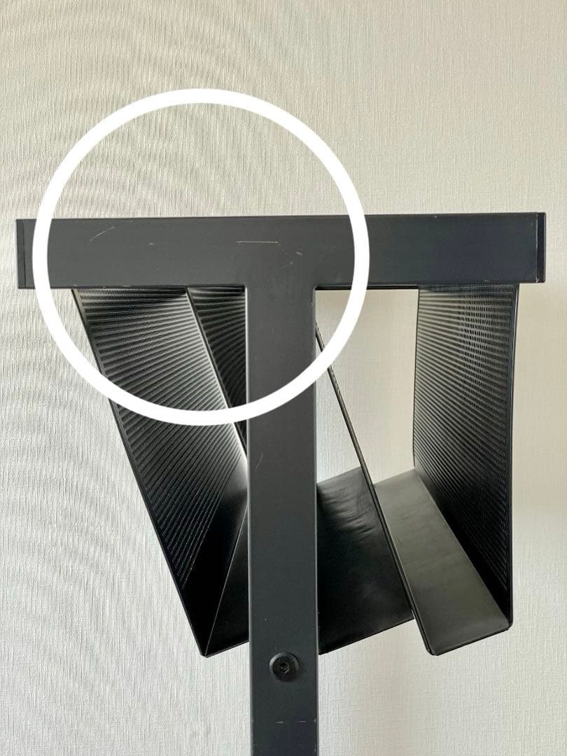 KOKUYO ブラック メッシュ雑誌ラック キャスター付き