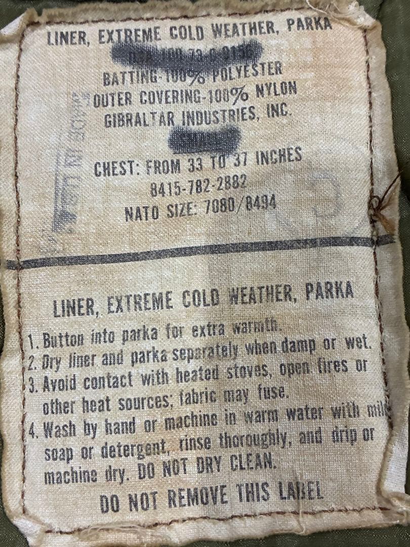 米軍実物 ライナー付 M-51 モッズコート　ミリタリー　古着