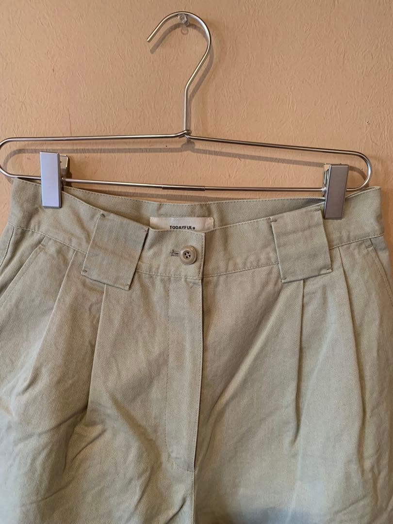 moon. 様　todayful ダブルタックチノパンツ