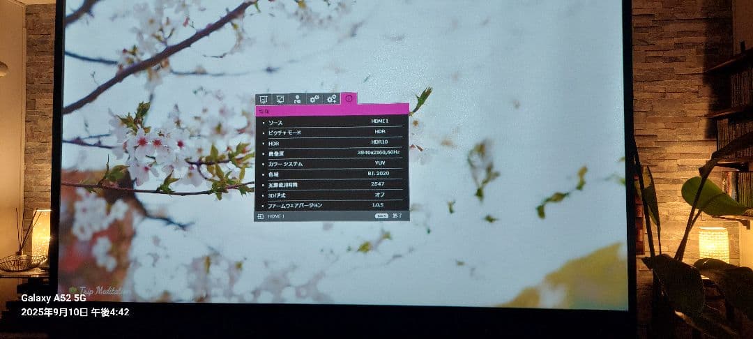 BenQ ht2550　本体、元箱、説明書、天吊りブラケット金具、リモコン