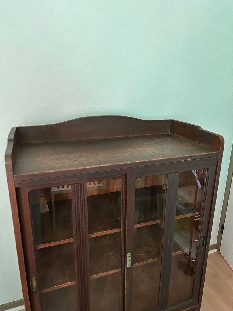 お値下げしました！アンティーク　家具　戸棚　本棚　昭和レトロ