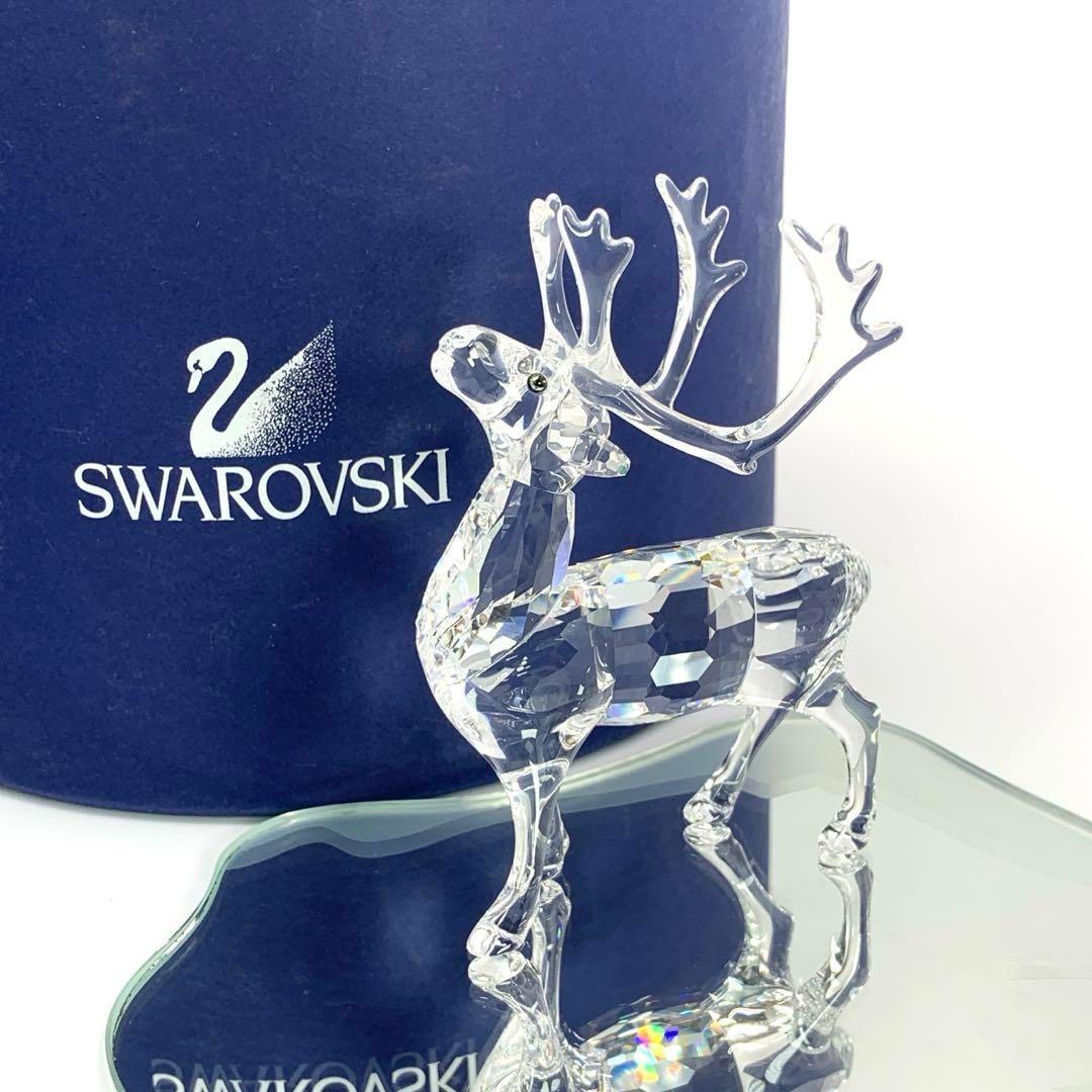 SWAROVSKI スワロフスキー トナカイ クリスタル 台座付き クリスマス