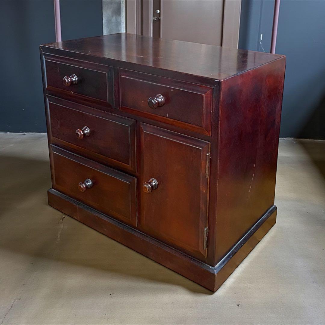 九州民芸家具（つくし民芸） チェスト　サイドテーブル　高級感溢れる重厚なチェスト