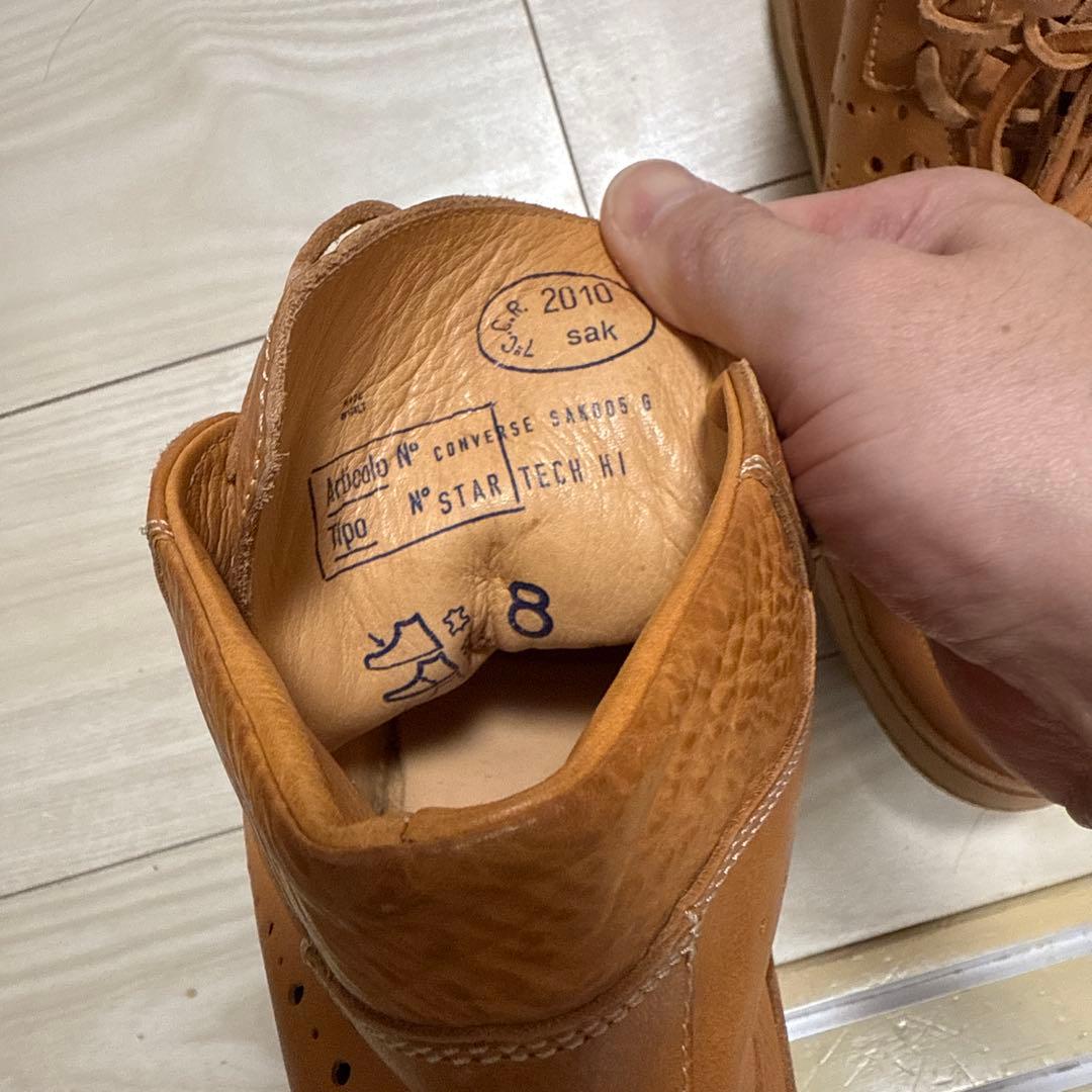 CONVERSE x SAK ダブルネームレザーブーツ