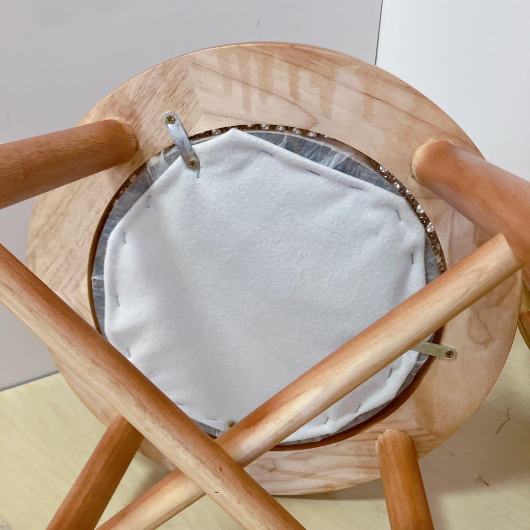 ラタン　ダイニングチェア　2脚セット　座面　籐中空シート　アームレスチェア