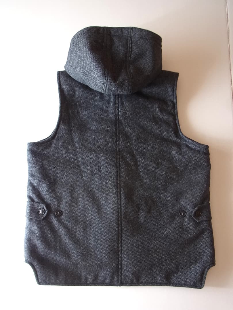 Post Overalls E-Z CRUZ VEST／ウールヘリンボーンベスト