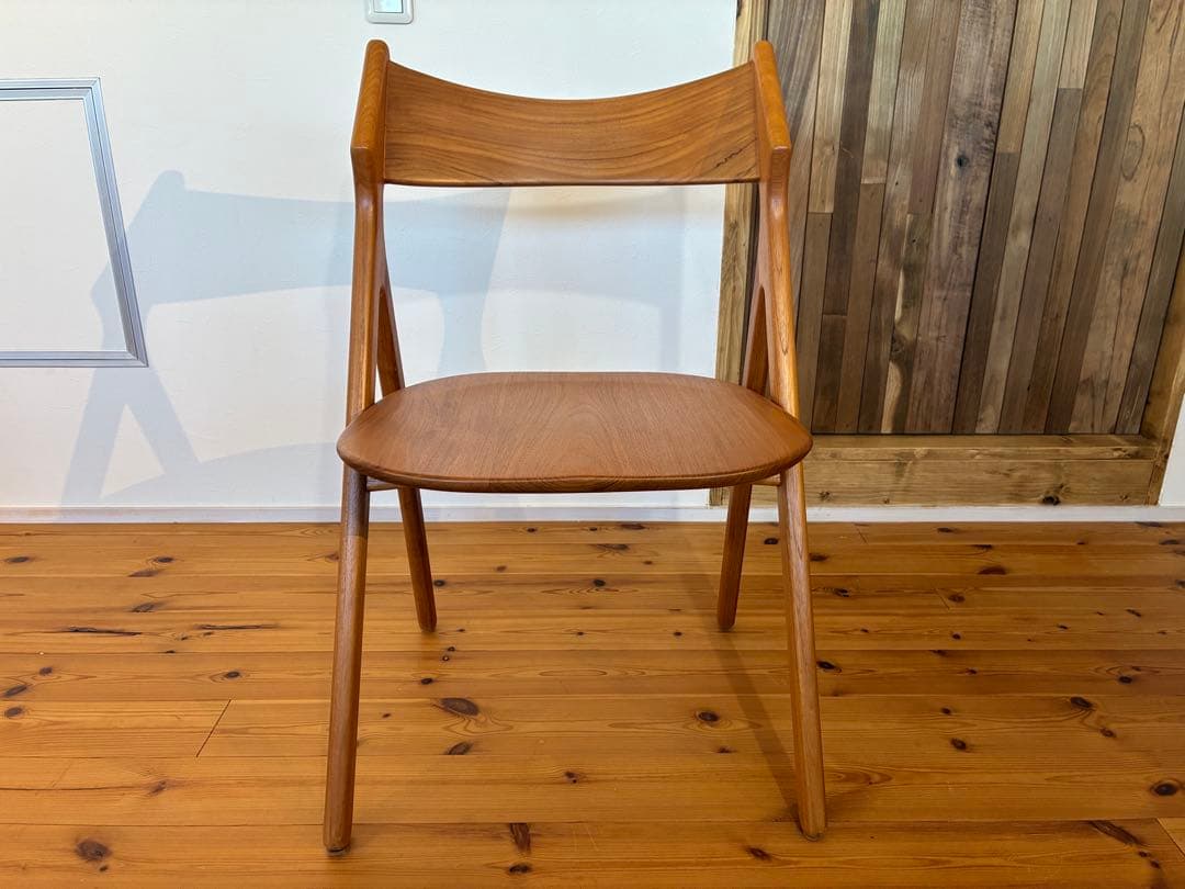 チーク　チェア　美品　CHLOROS Scissors ❷ 木製クロロス北欧家具