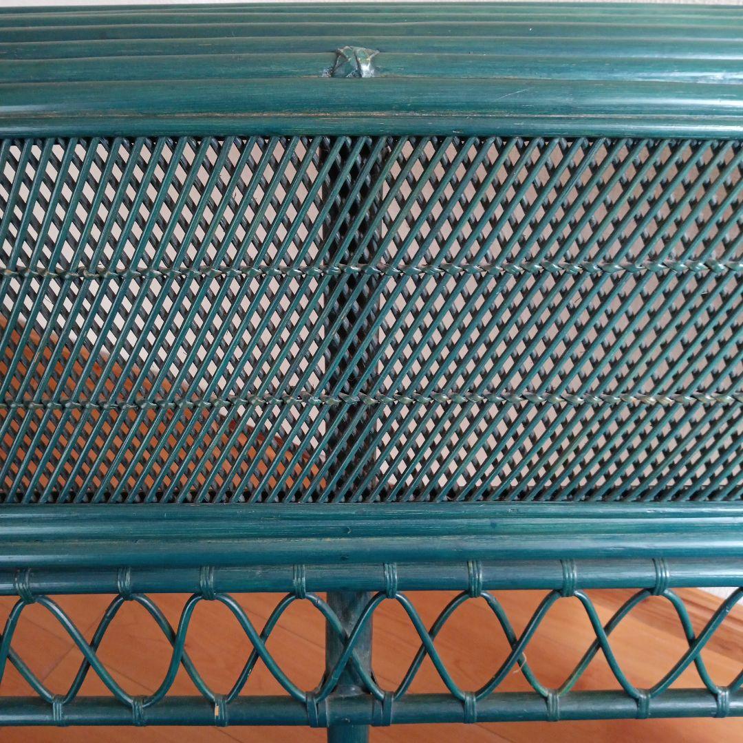 左肘 籐製ソファ｜ガタつきなし・店舗什器可