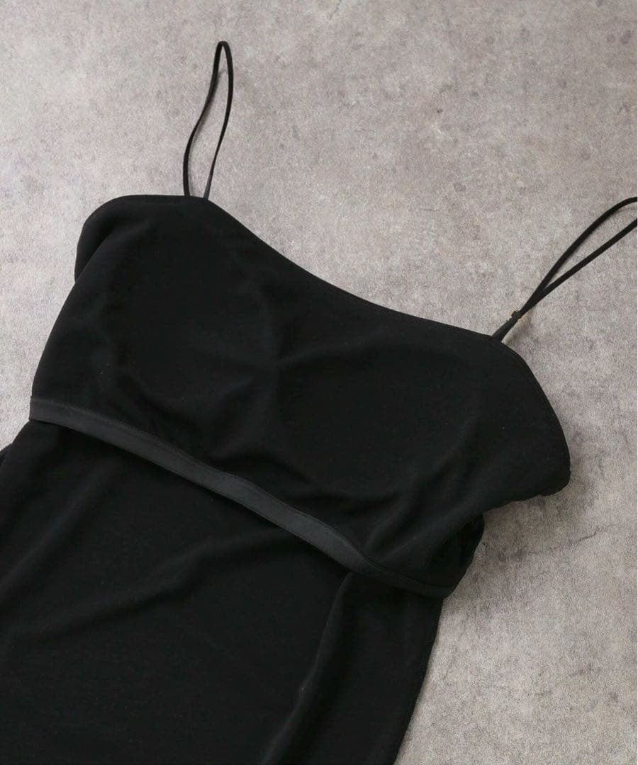 【IENA】バックオープンプラキャミソール　ホワイト　白