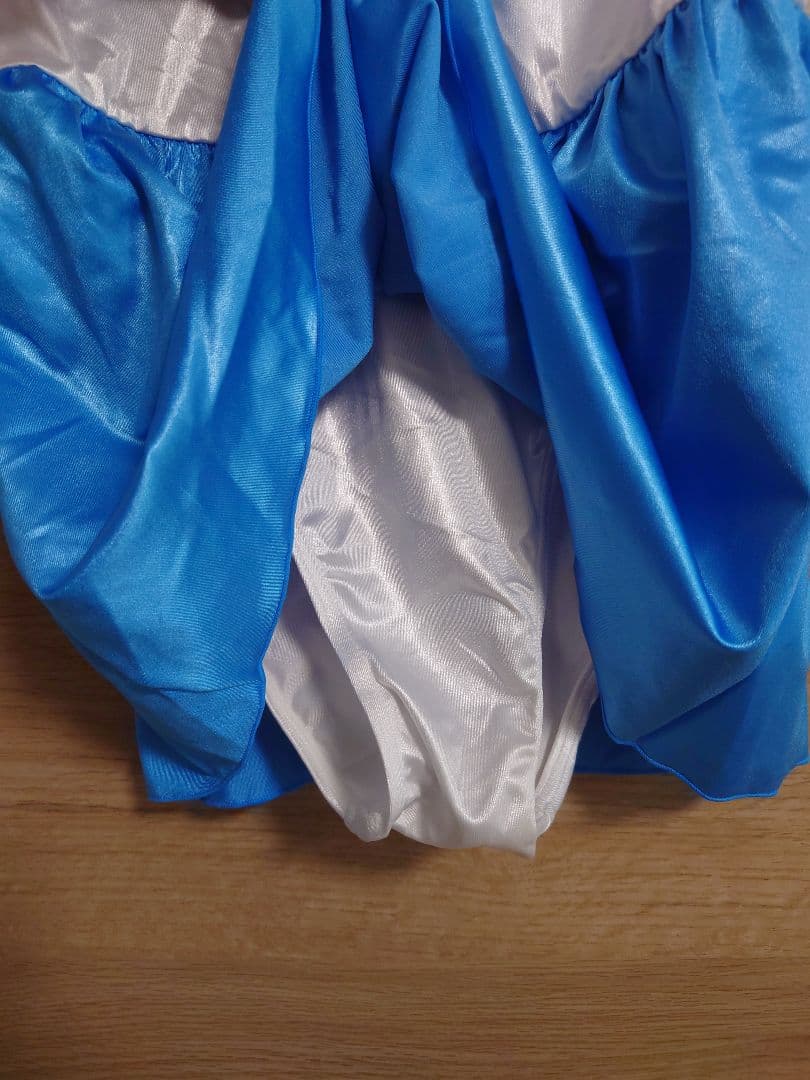 コスメイトオリジナル　スーパーウェット生地セーラーレオタード半袖　Mサイズ　水色